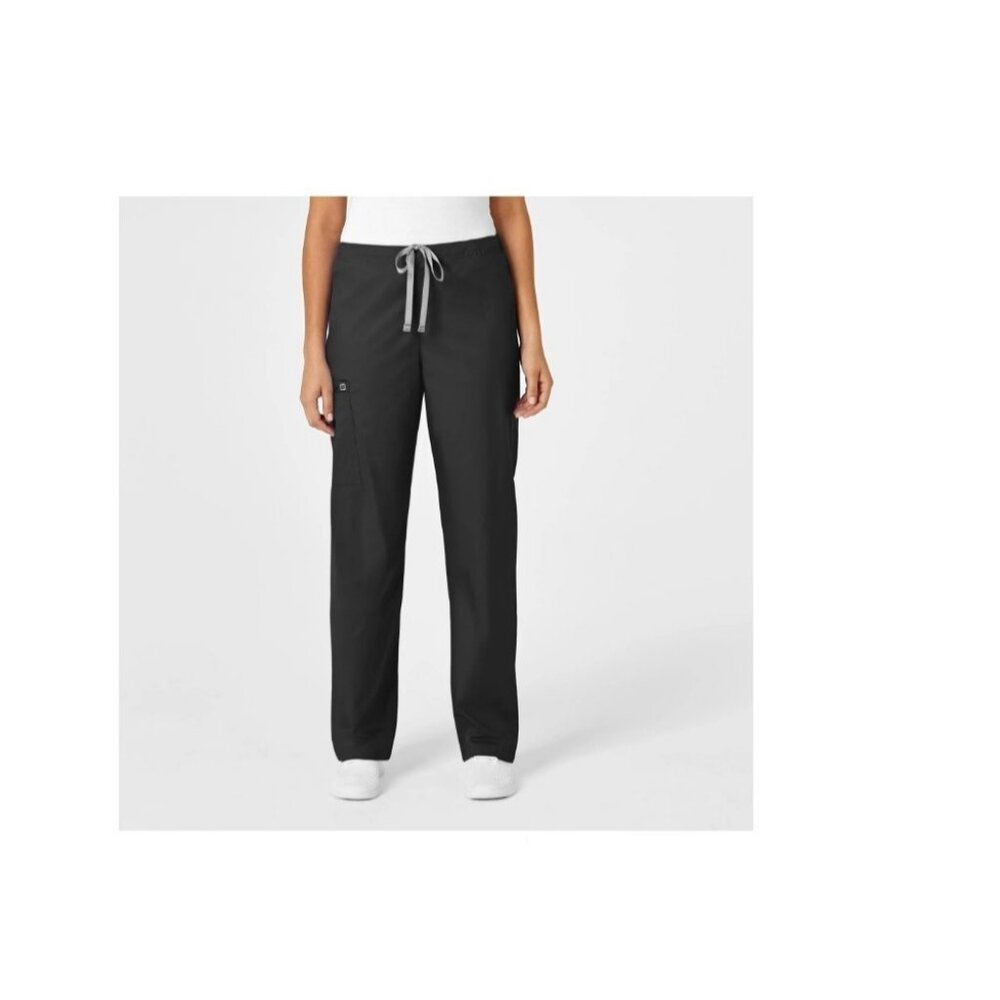 WonderWink WonderWork Women's Scrub Pants With Pockets - Black - XXS